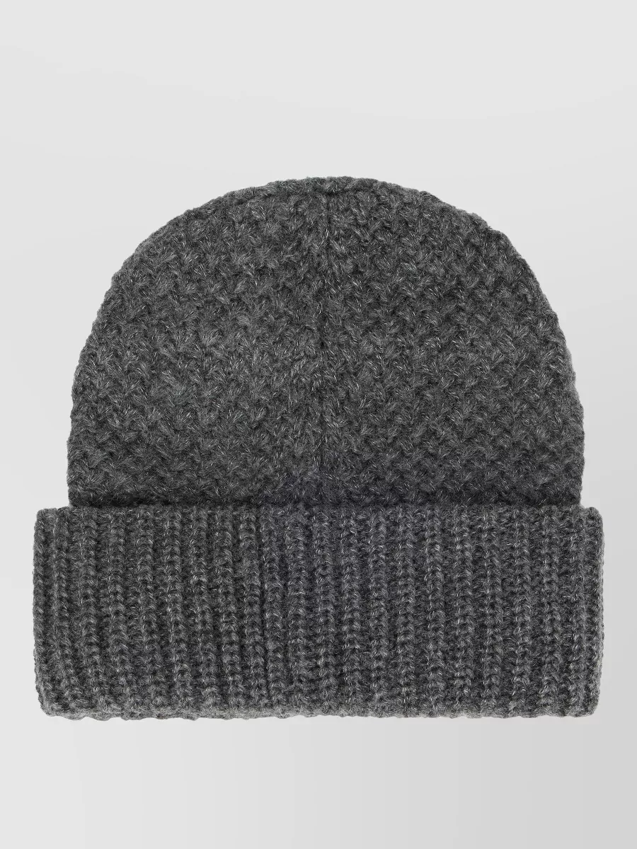 Pinko embroidered logo beanie