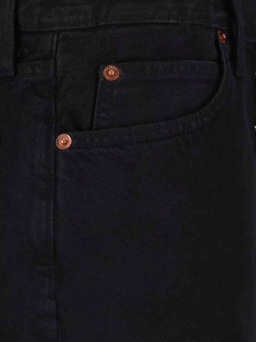 Re/Done Straight Denim Short Shorts