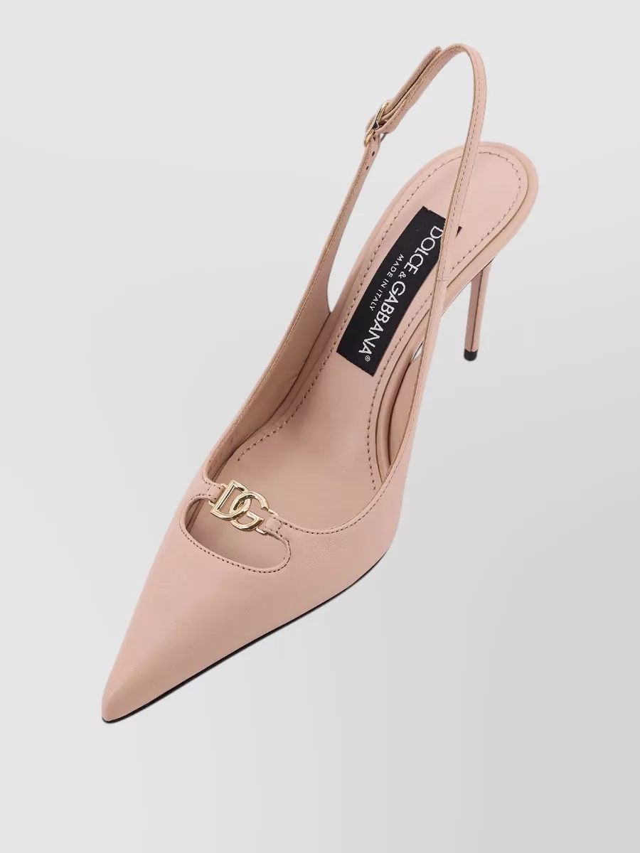 Dolce&Gabbana Nappa Leather Slingback Pumps