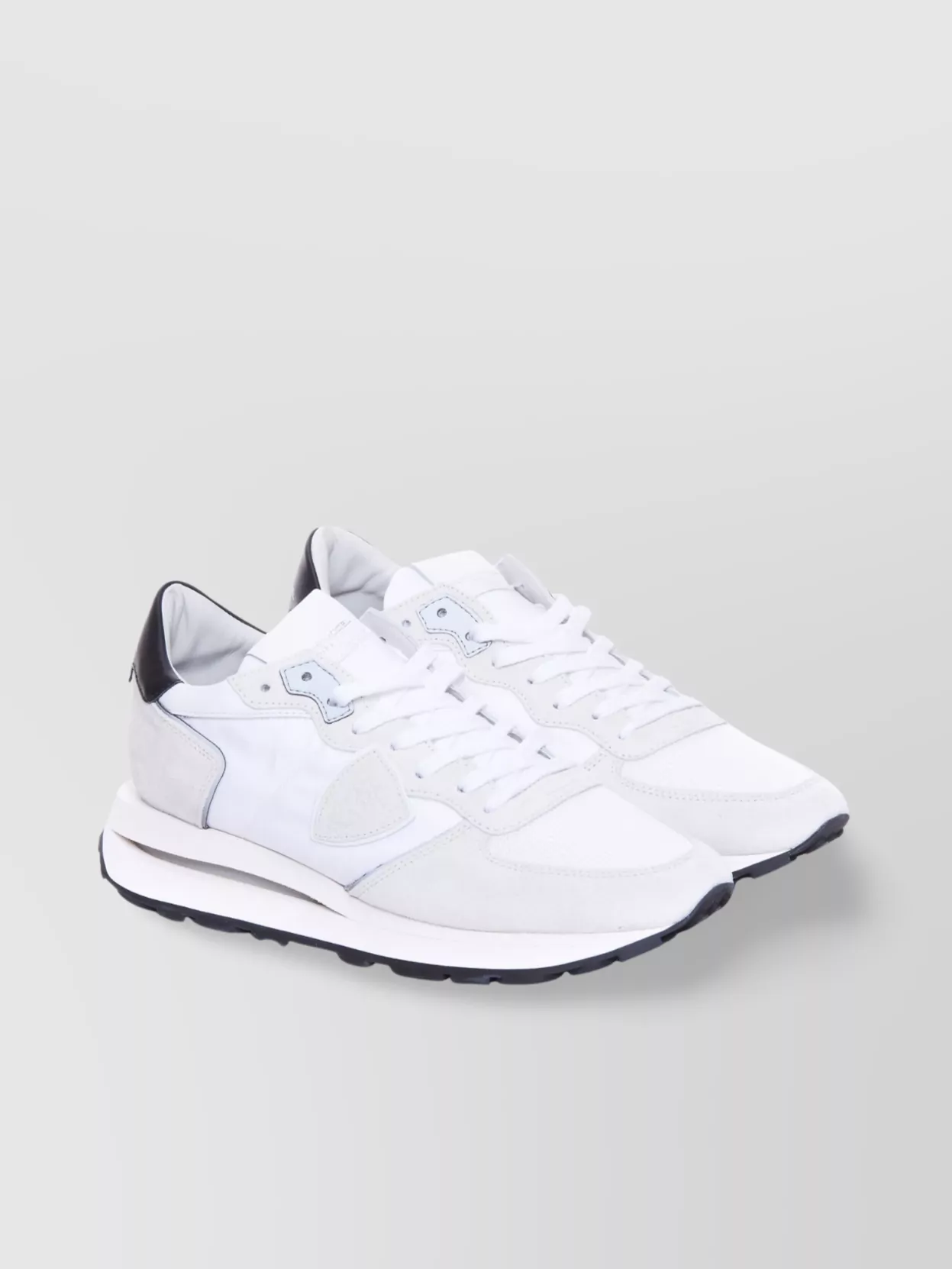 Philippe Model Low Top Sneakers With Suede And Fabric Upper
