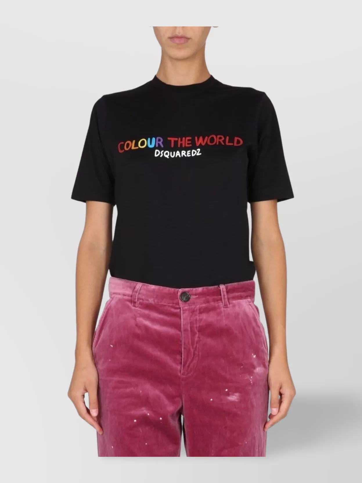 Dsquared2 Graphic Logo Crew Neck T-Shirt