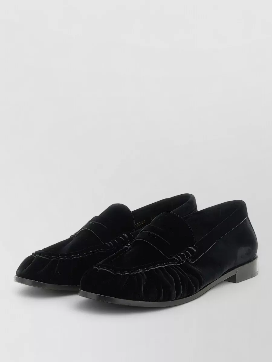 Saint Laurent Velvet Loafers