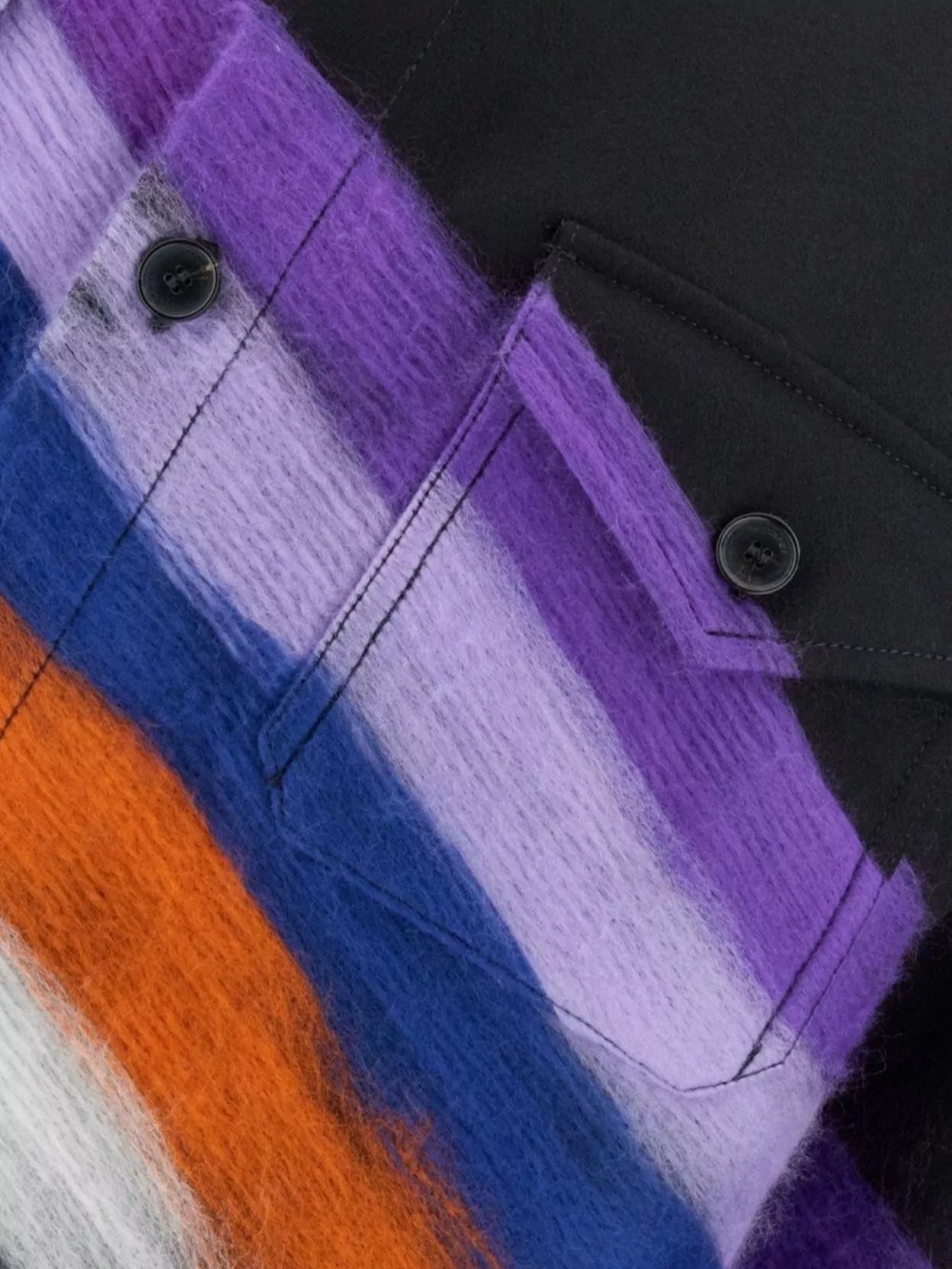 Missoni Oversize Shirt Wool Blend Stripes Colorful