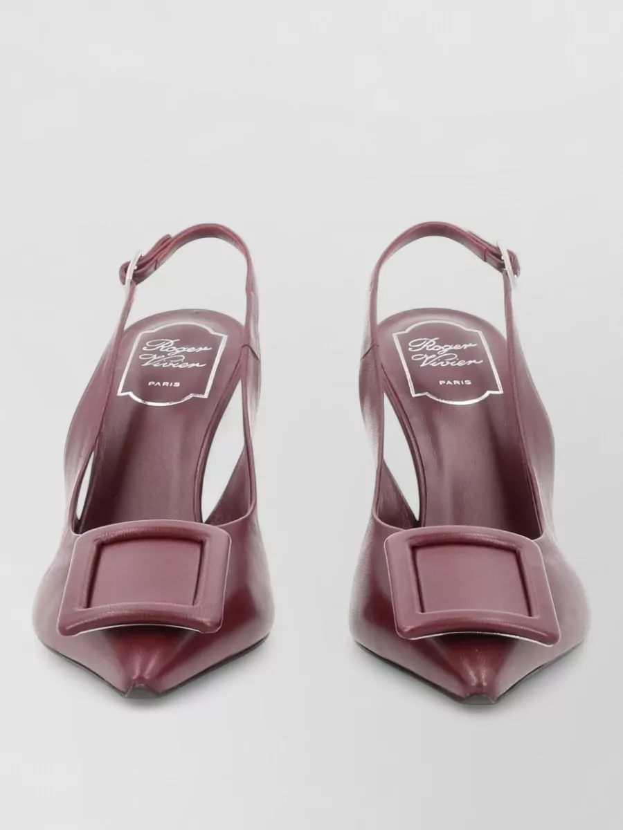 Roger Vivier leather slingback pumps