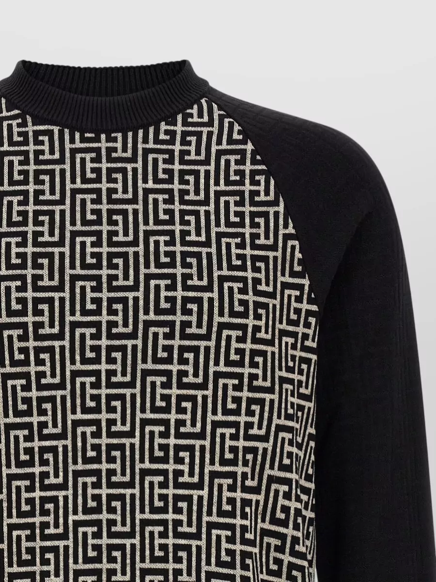 Balmain Monogram Mesh Jumper