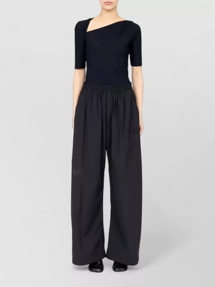 Mm6 Maison Margiela Wide-Leg Drawstring Trousers