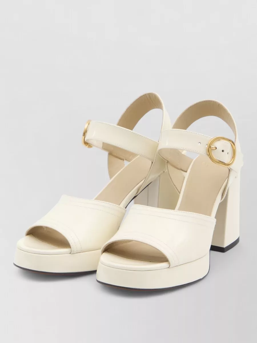 Valentino Garavani Fawcette Platform Sandals Calfskin Leather