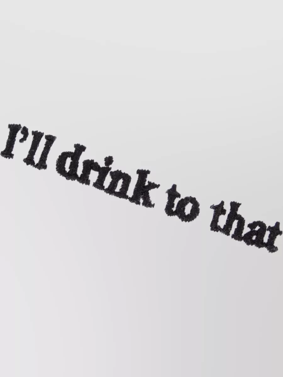 Maison Labiche Short Sleeve Crew Neck Embroidered T-Shirt