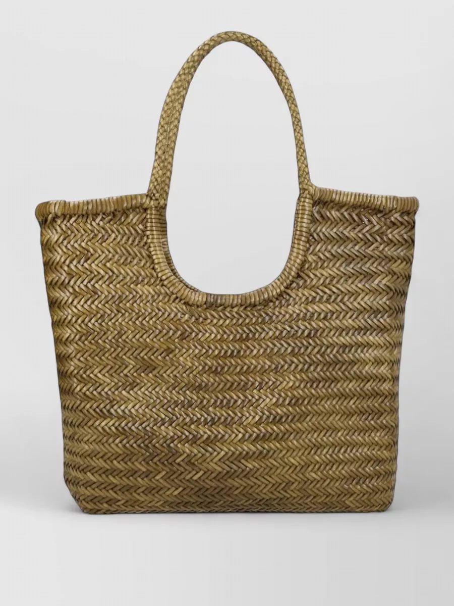 Dragon Diffusion Woven rectangular tote bag dual handles | The Fashion ...