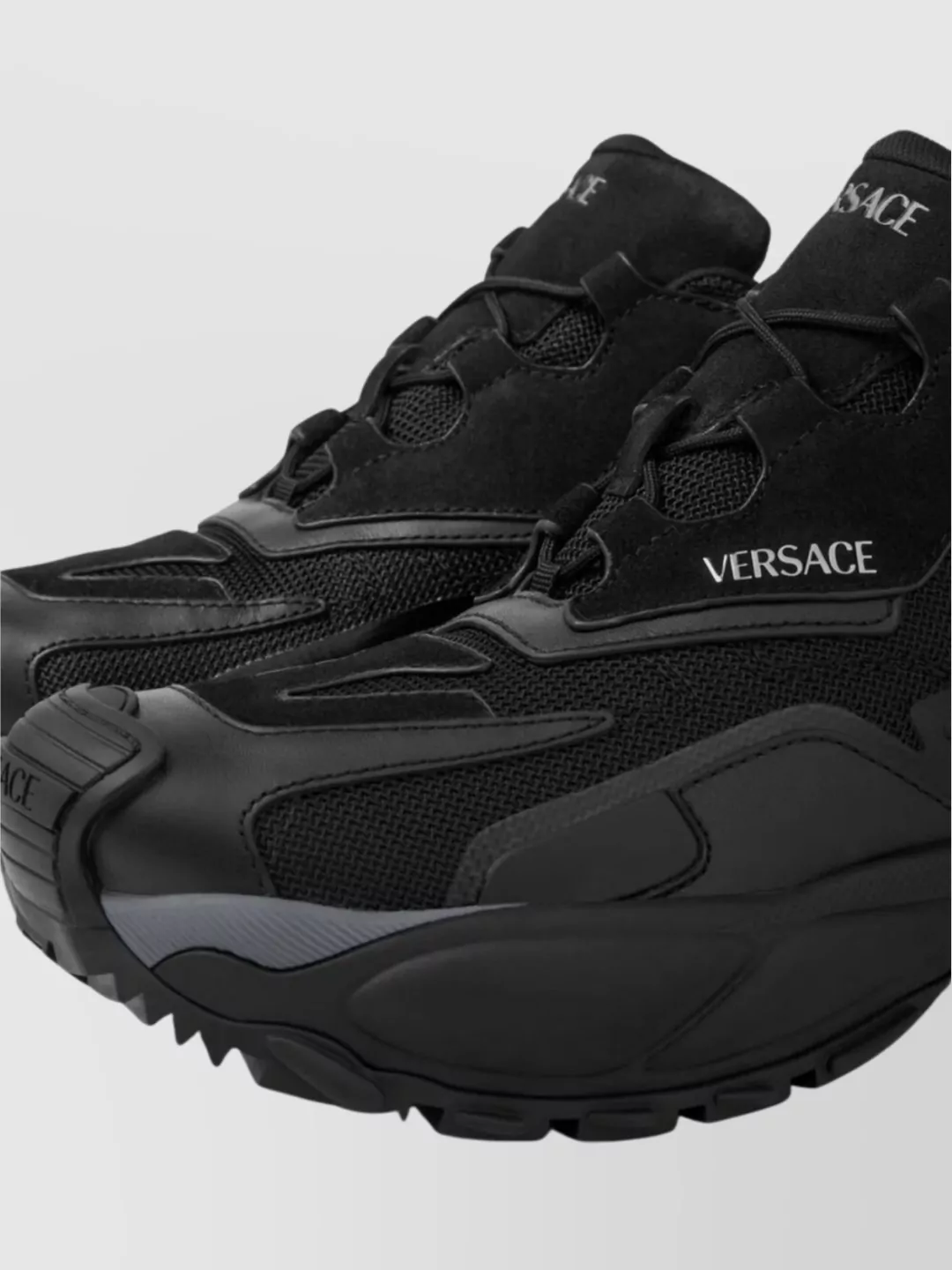 Versace Chunky Sole Mesh Panels Sneakers