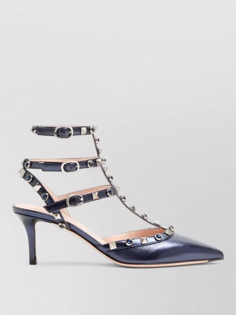 Valentino Garavani Leather Ankle-Strap Pumps