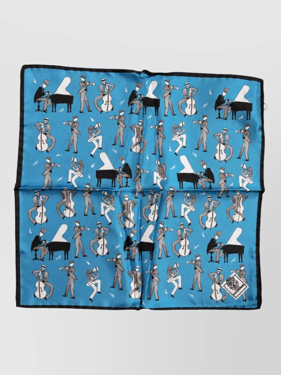 Dolce&Gabbana silk printed pocket square