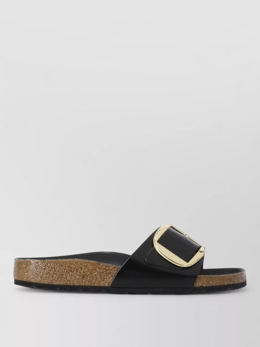 Birkenstock Leather Women Sandals Cork Sole