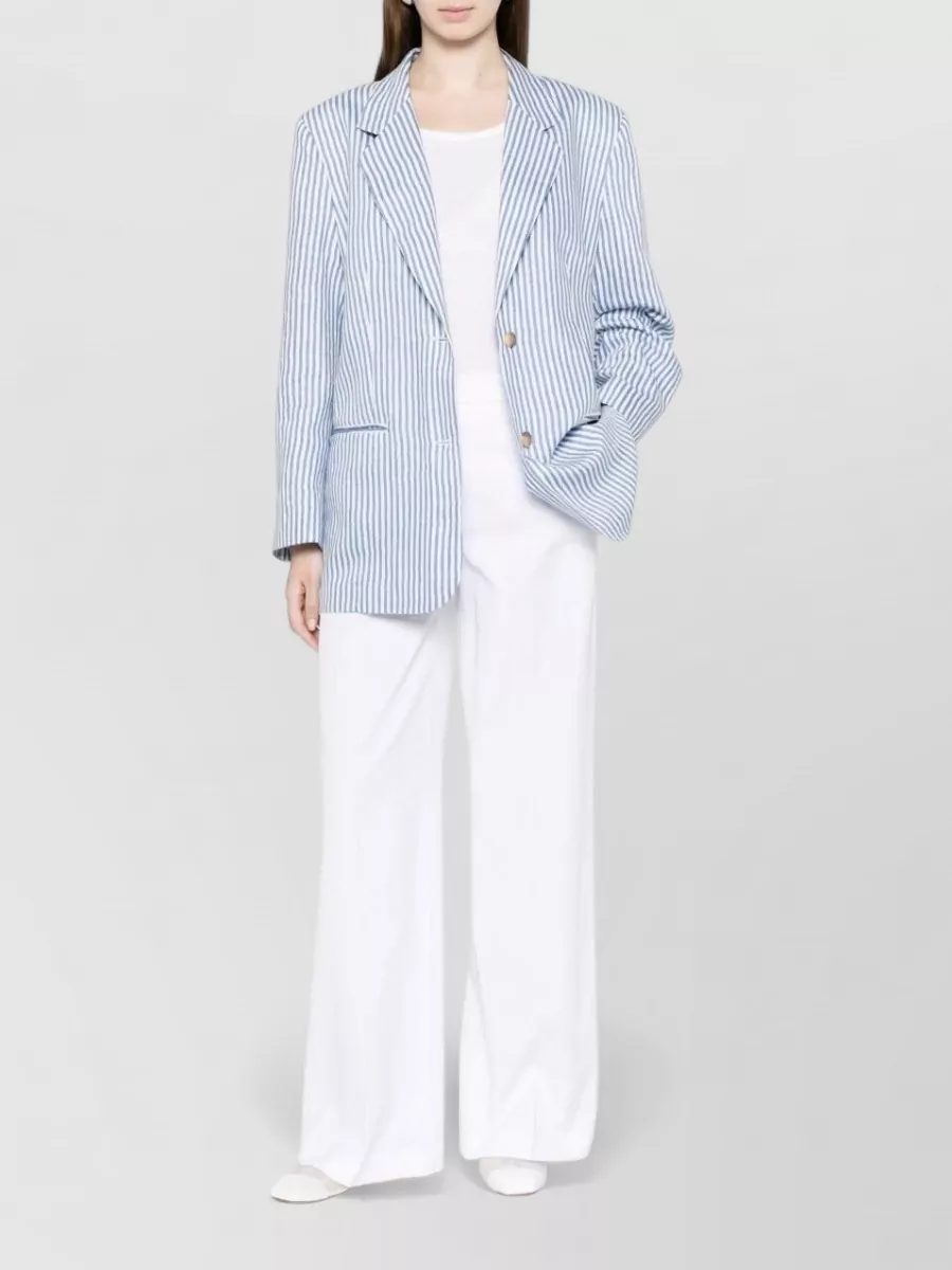 Via Masini 80 Cotton Wide-Leg Trousers