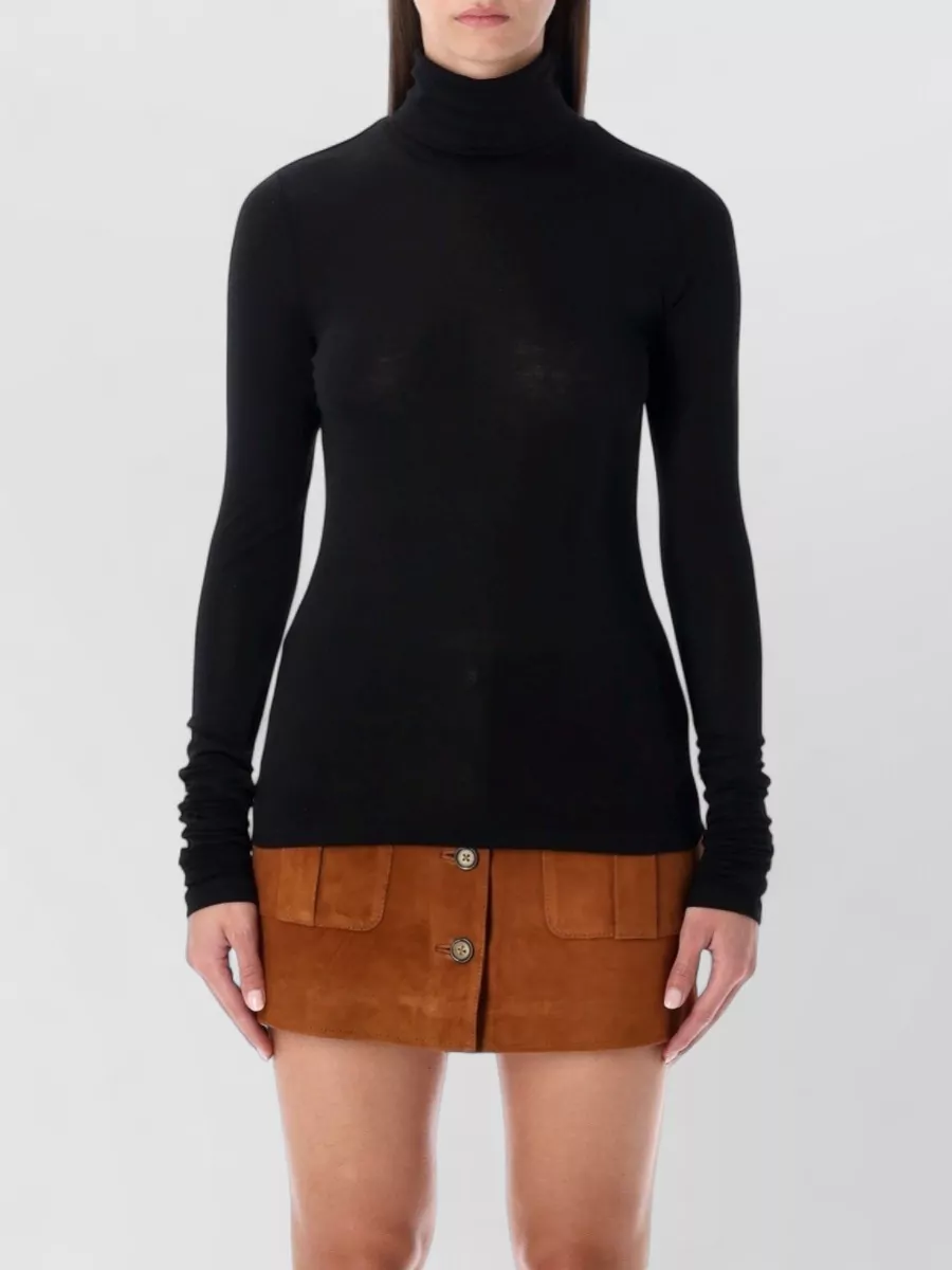 The Garment slim-fit high-neck long-sleeve jersey top