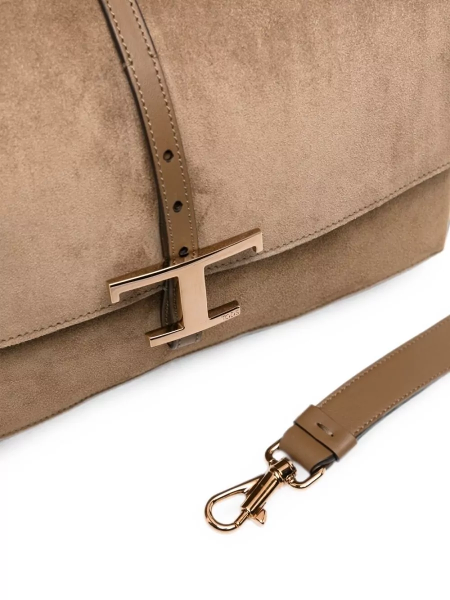 Tod's T Timeless Suede Clutch Bag