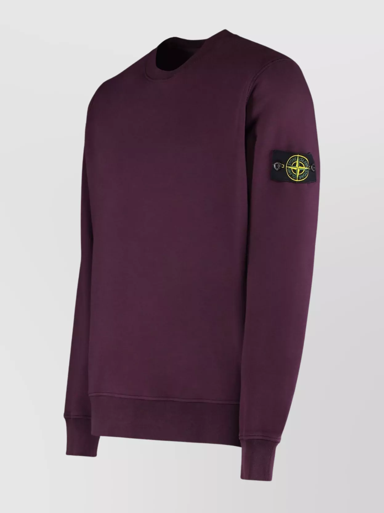 Stone Island Organic Cotton Crew Neck Long Sleeve Sweatshirt