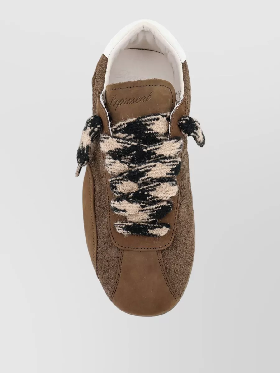Represent Leather Low-Top Sneakers