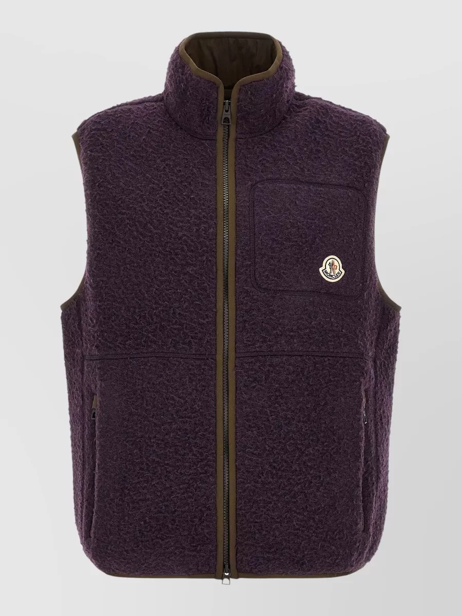 Moncler textured wool padded vest
