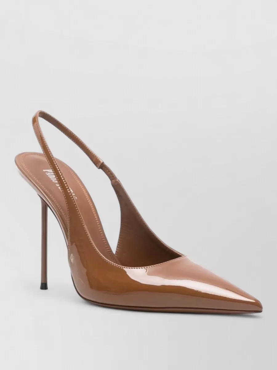 Paris Texas Leather Pointed-Toe Slingback Pumps