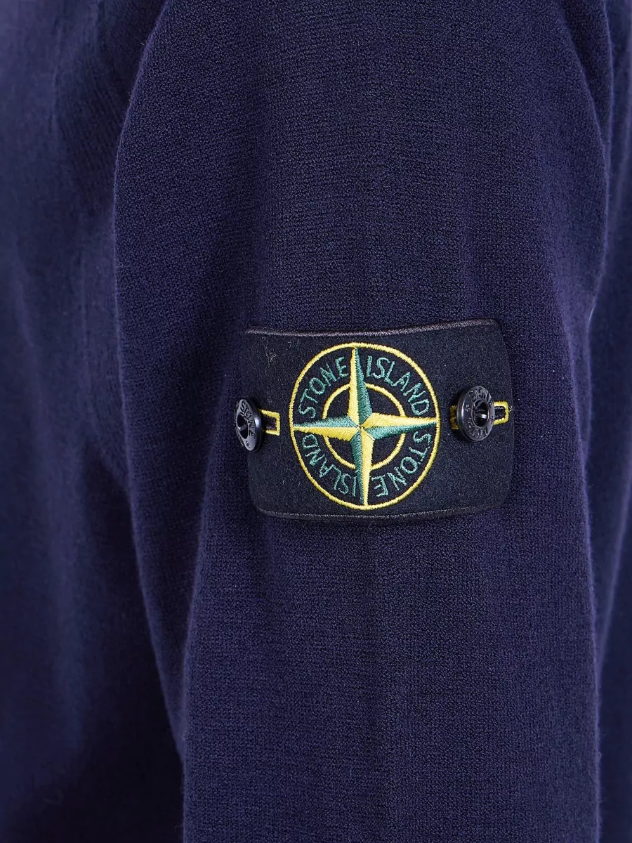 Stone Island Virgin Wool Crew Neck Sweater