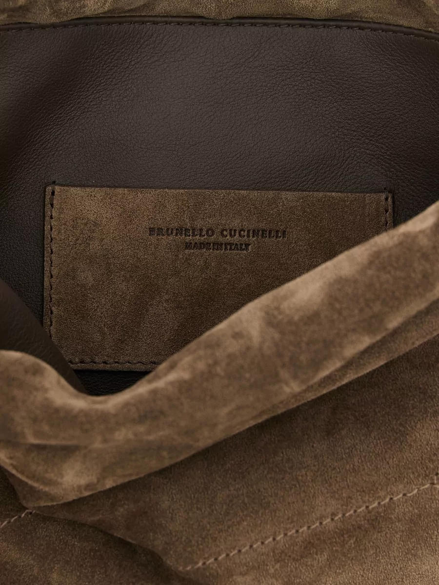 Brunello Cucinelli Na Suede Shoulder Bag
