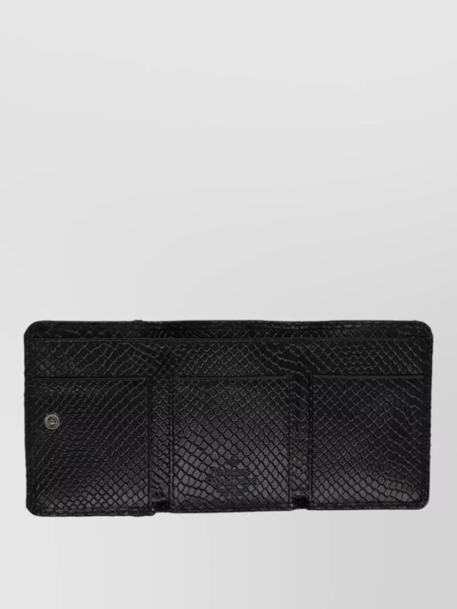 Vivienne Westwood Compact Cardholder Purse Textured Finish