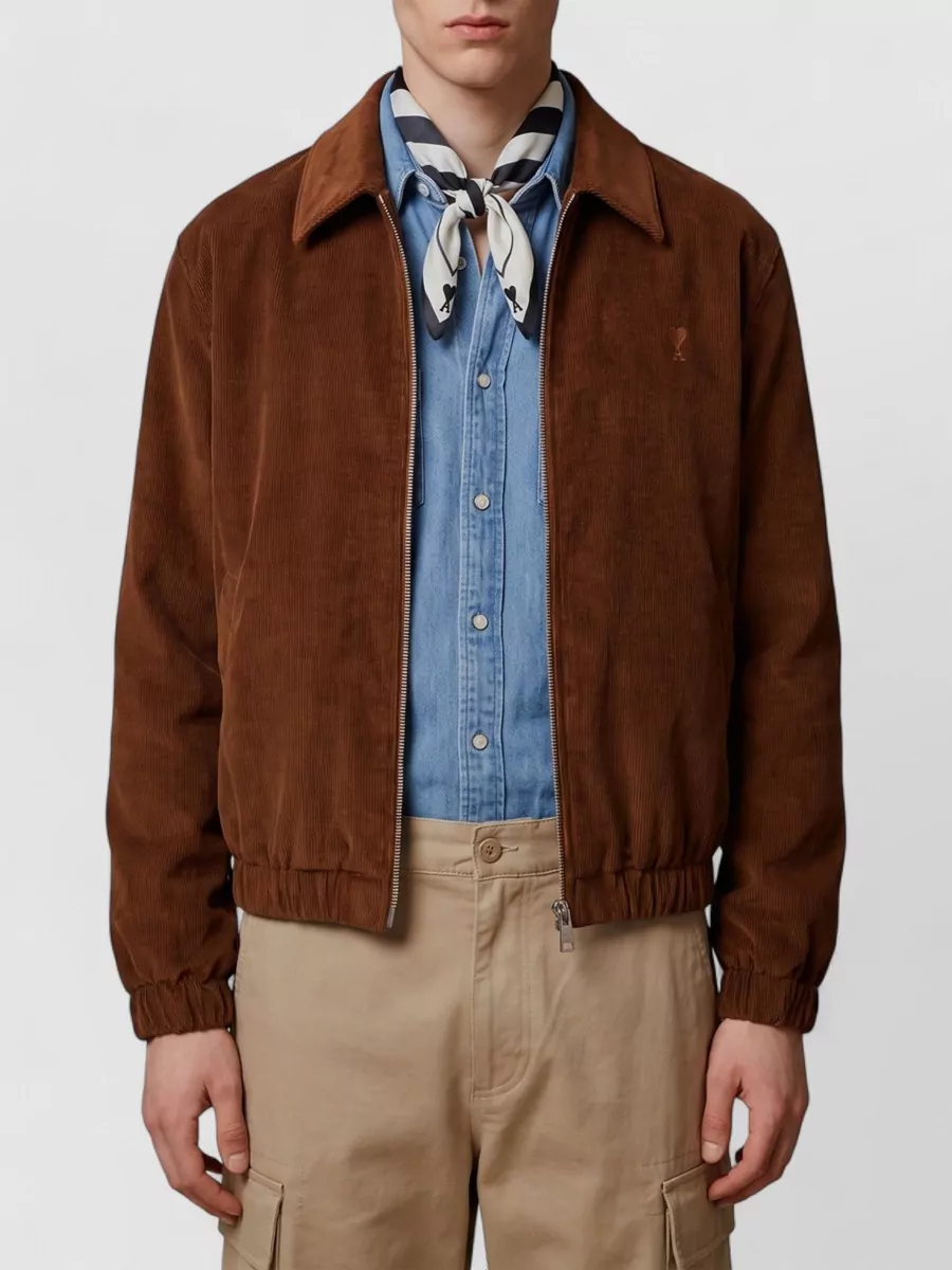 Ami Paris corduroy bomber jacket