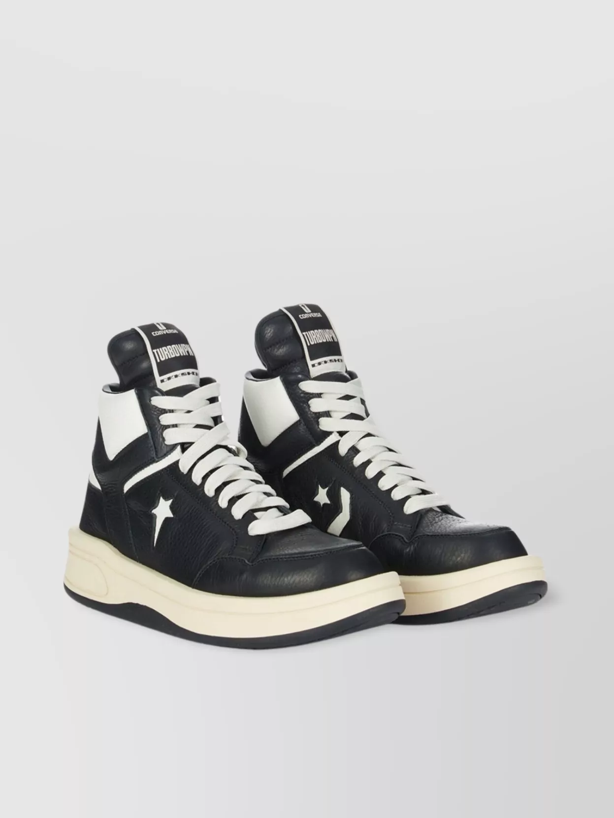 Shop Rick Owens Drkshdw Turbo High-top Sneakers Rubber Sole