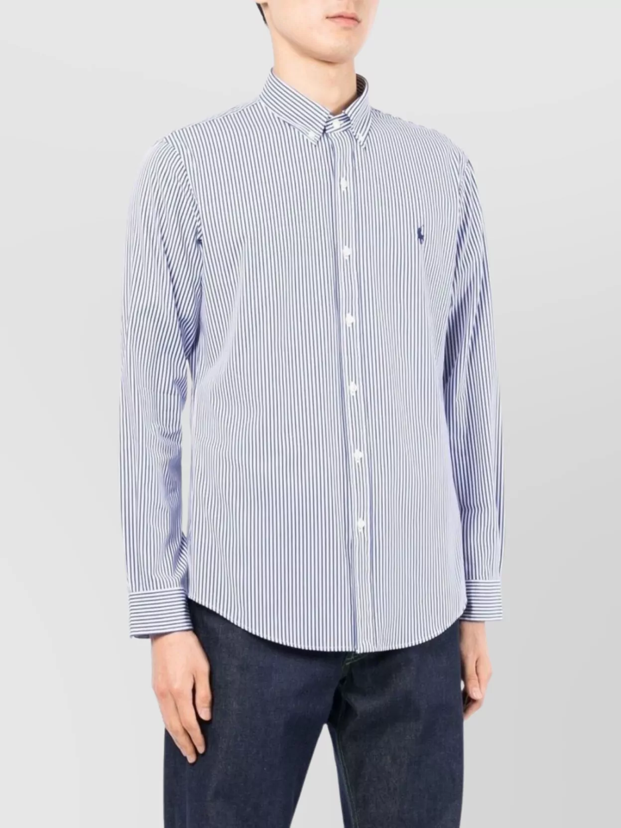 Ralph Lauren Long Sleeve Striped Button-Down Collar Shirt