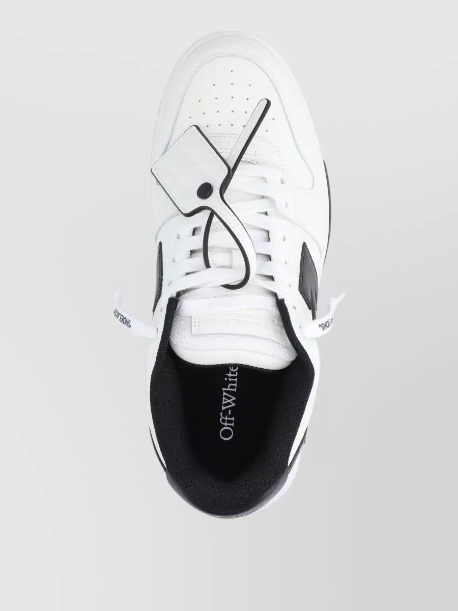 Off-White Leather Low-Top Sneakers