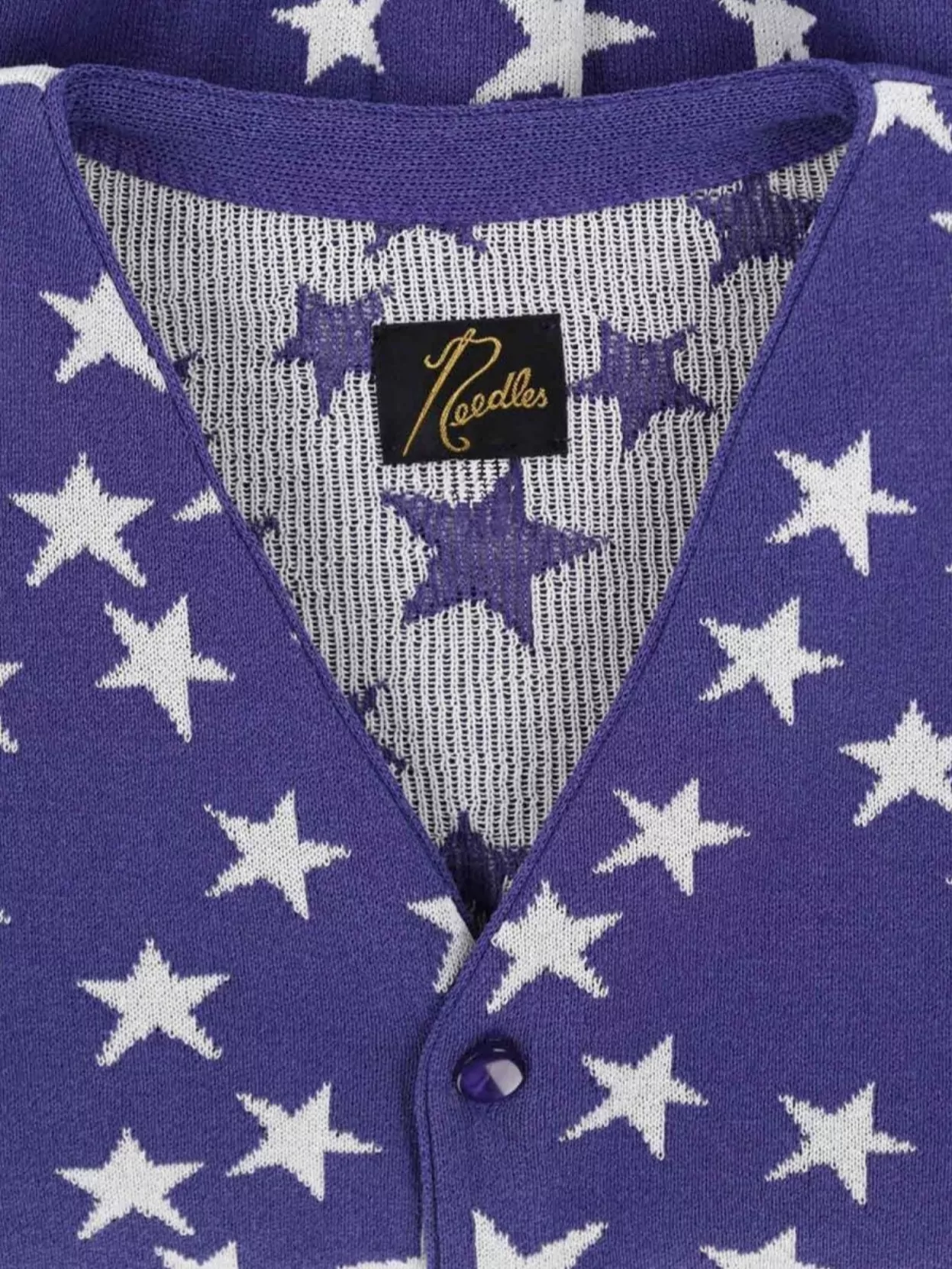 Needles Crewneck Sweater Star Pattern