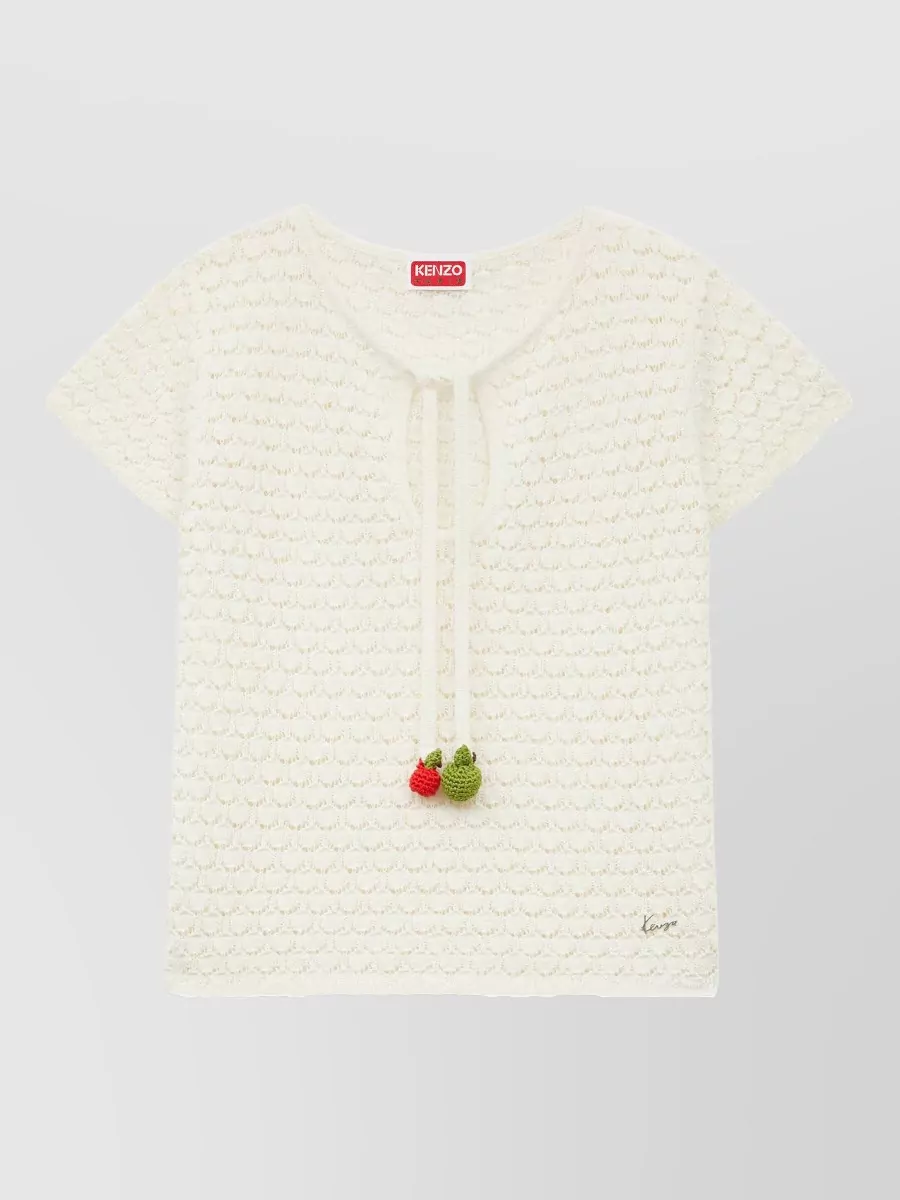 Kenzo crochet knitted top