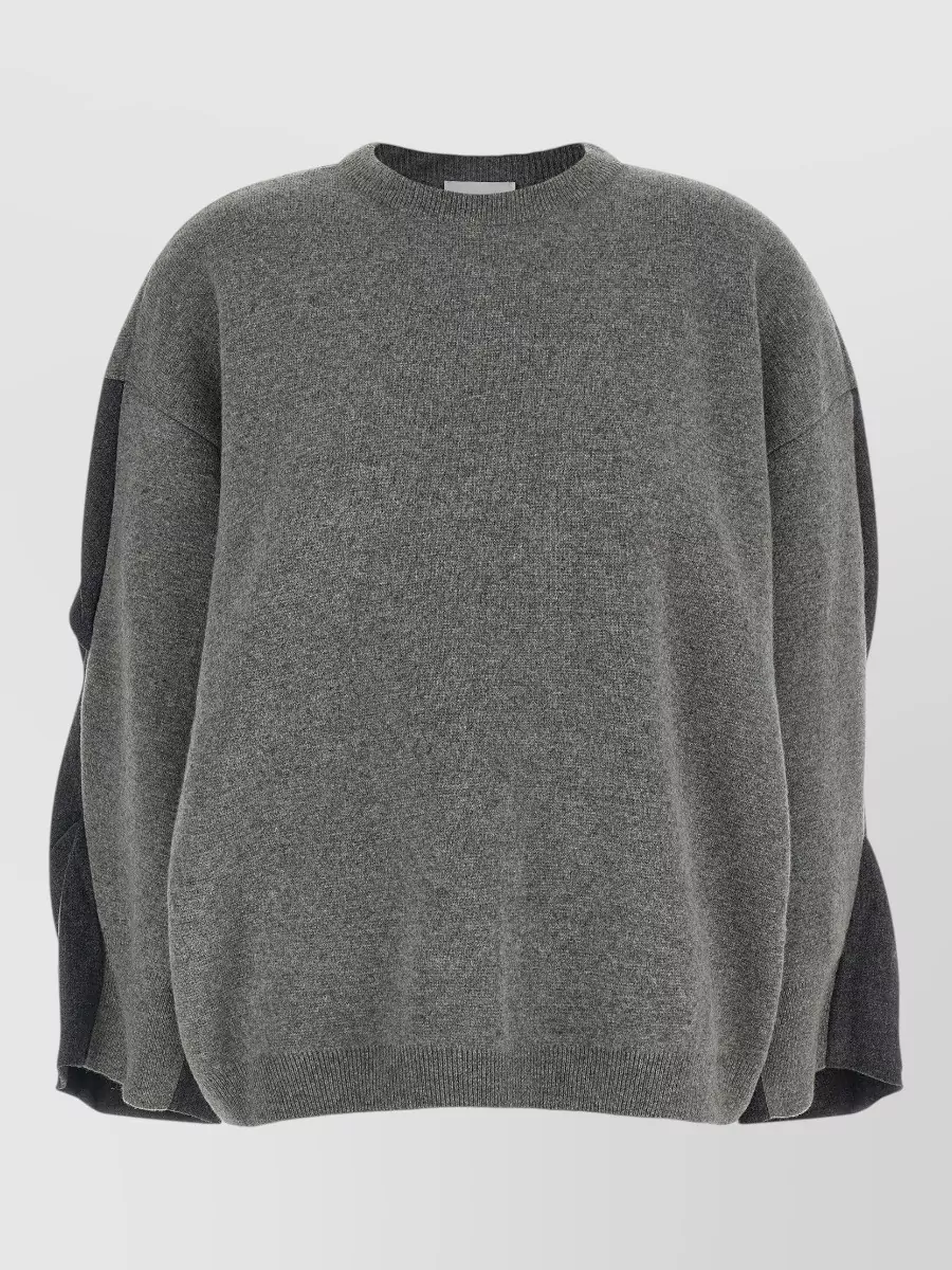 Nude Two-Tone Oversized Wool-Blend Sweater