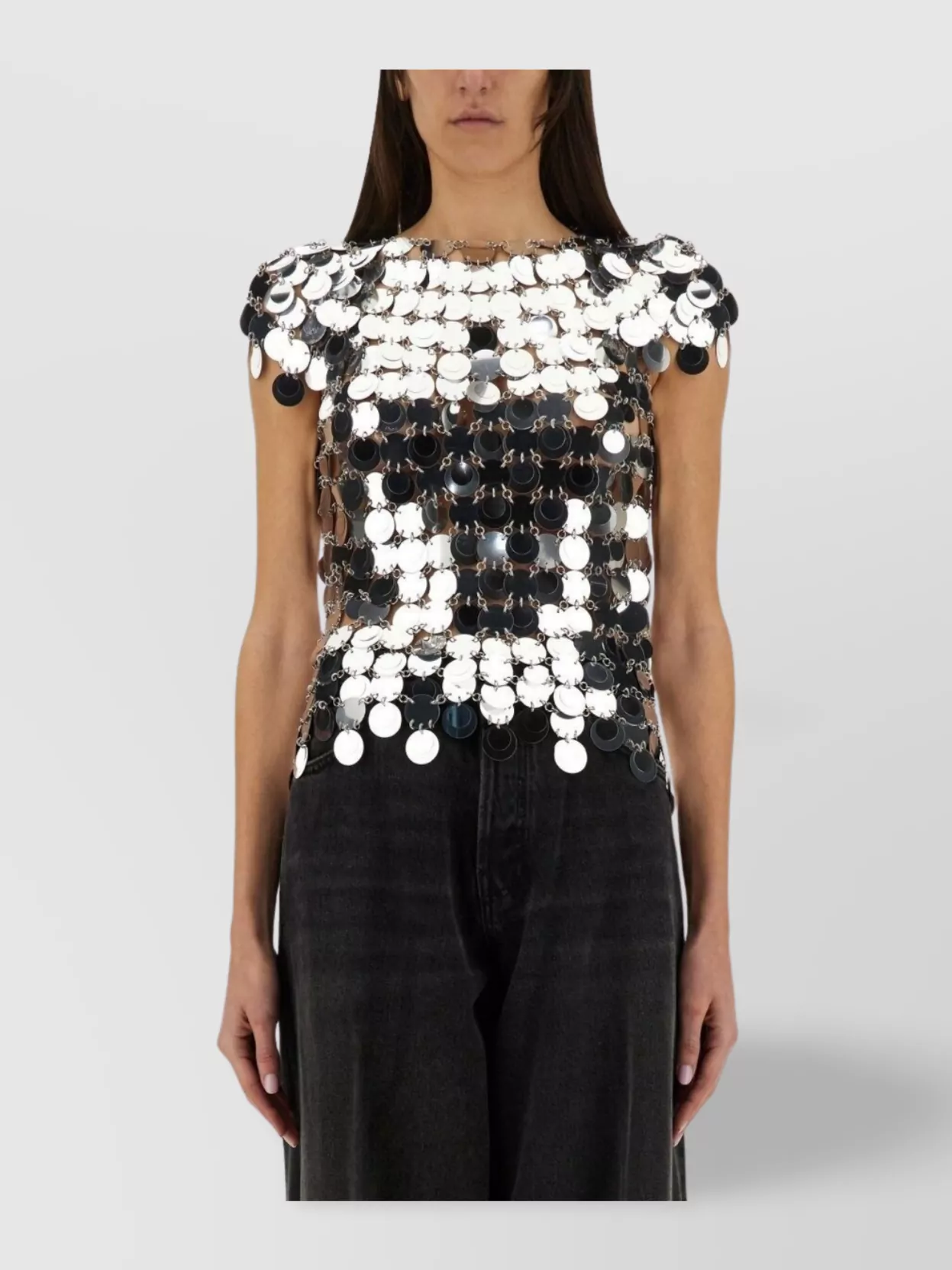 Paco Rabanne Metal Disc Blouse