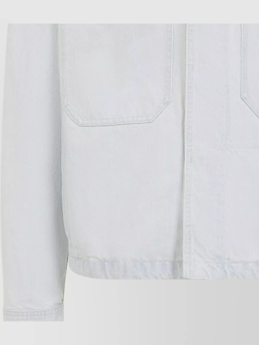 Stone Island Point Collar Jacket Long Sleeves Buttons