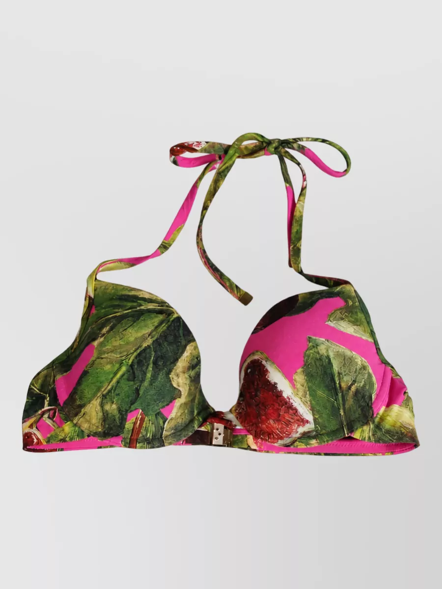Dolce&Gabbana fig print bikini top