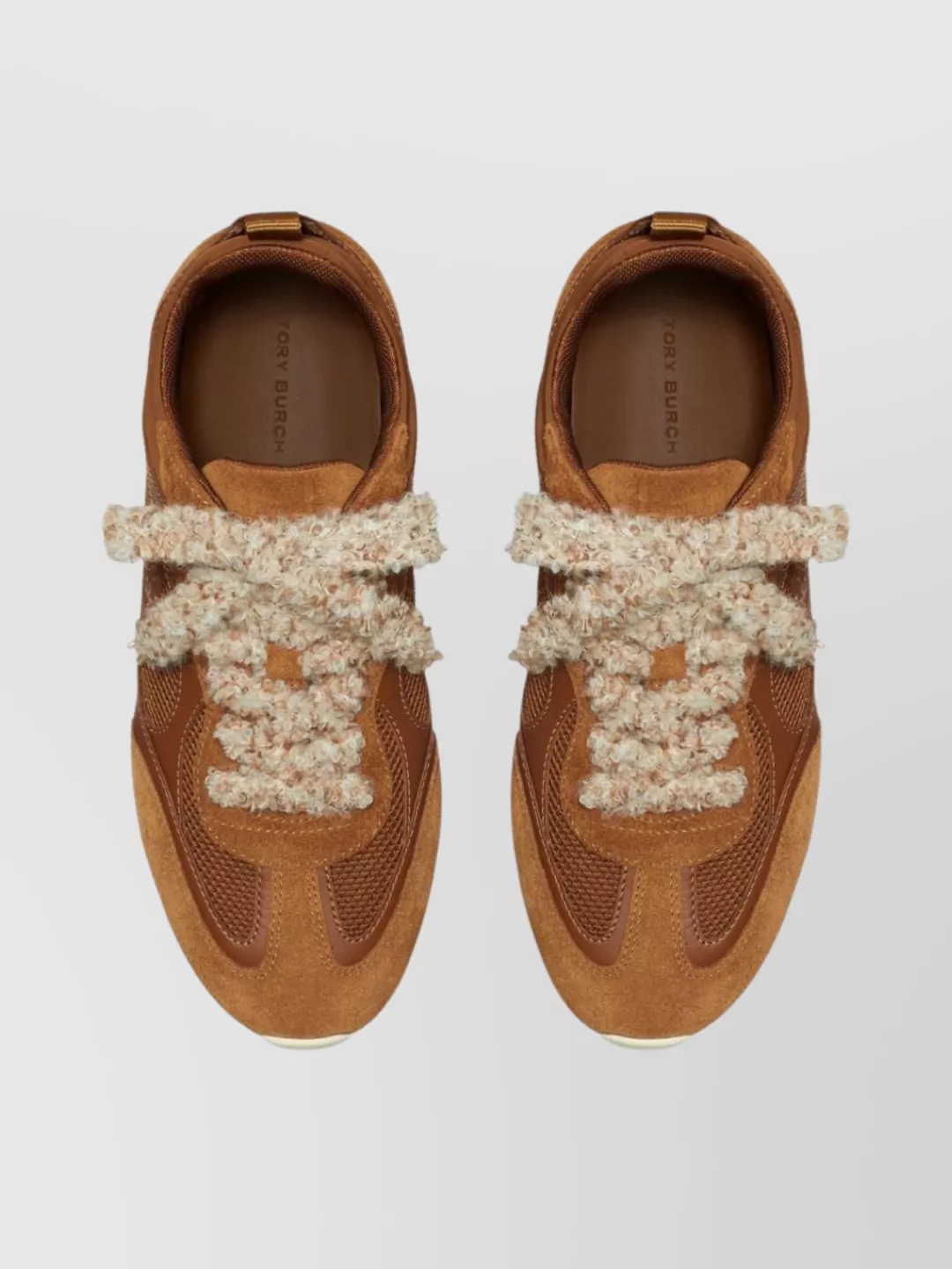 Tory Burch Travel Sneakers With Mesh And Suede Accents