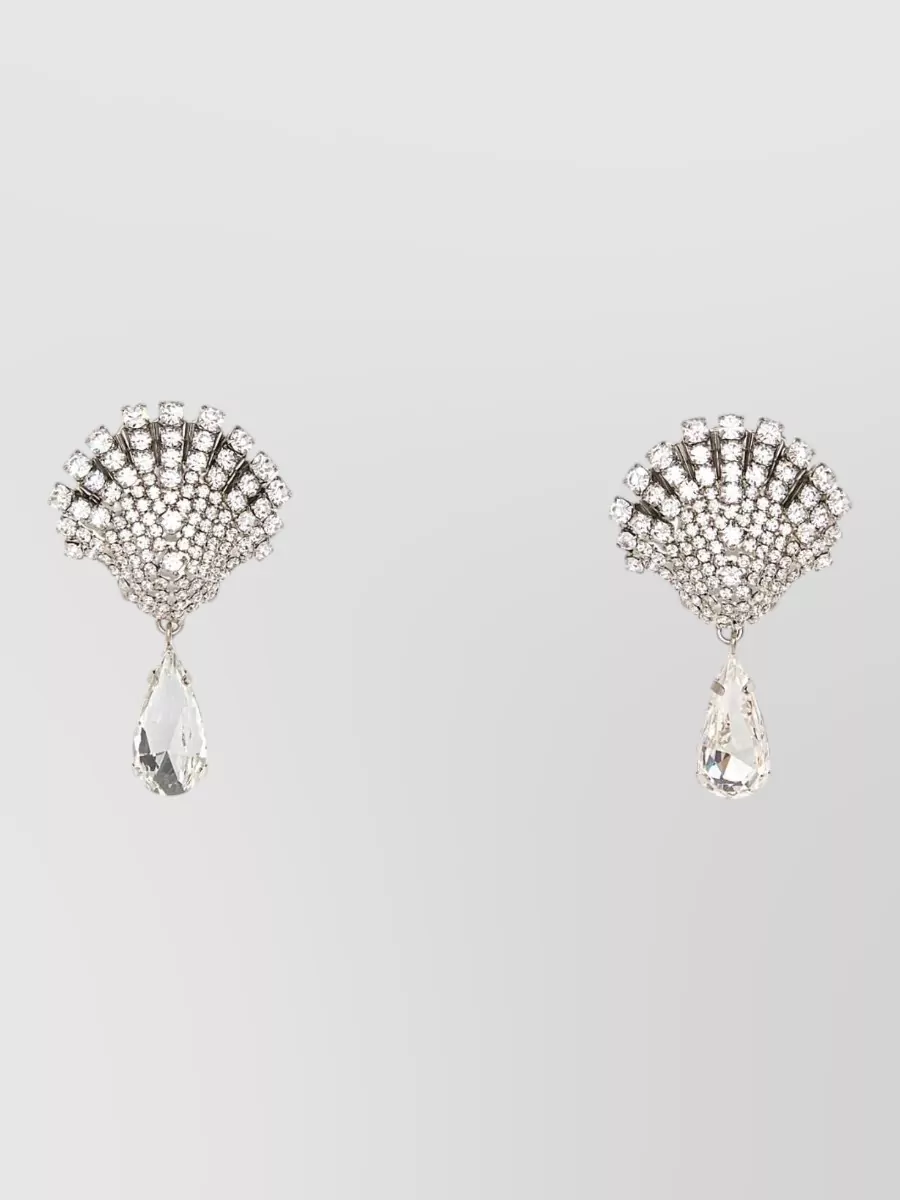 Alessandra Rich crystal-embellished drop earrings