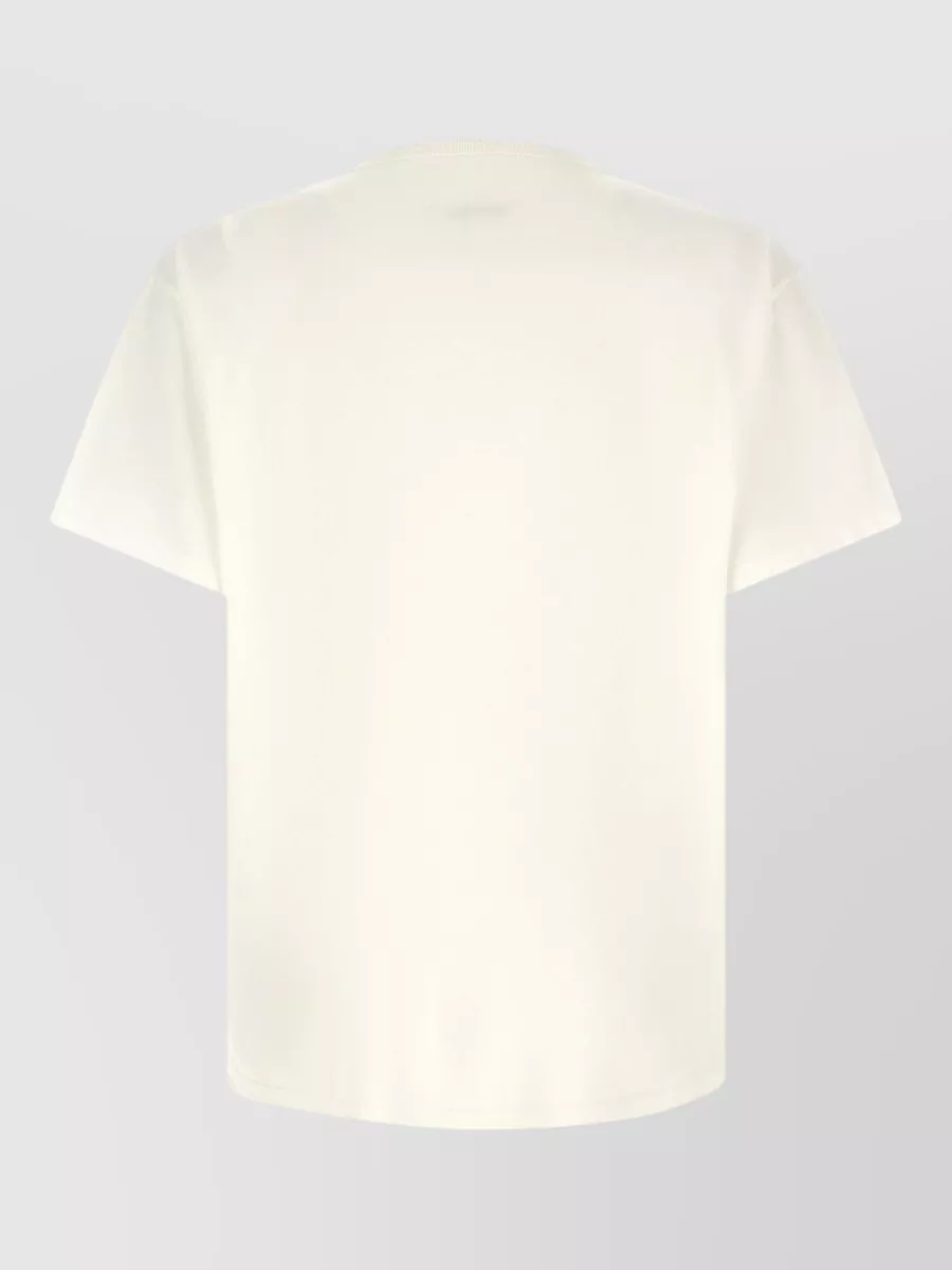 Mm6 Maison Margiela Cotton Printed Crew Neck Short Sleeve T-Shirt
