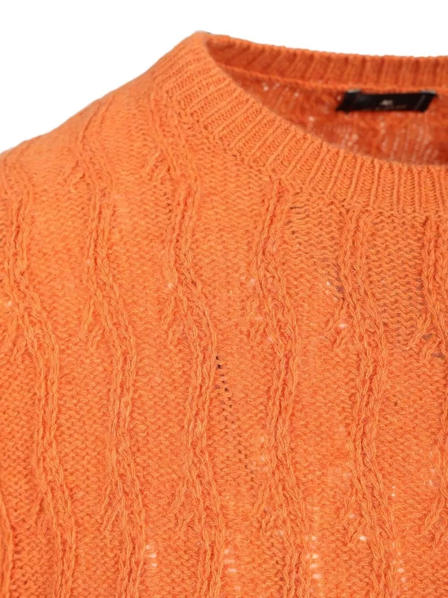 Etro Cashmere Cable-Knit Crew-Neck Jumper