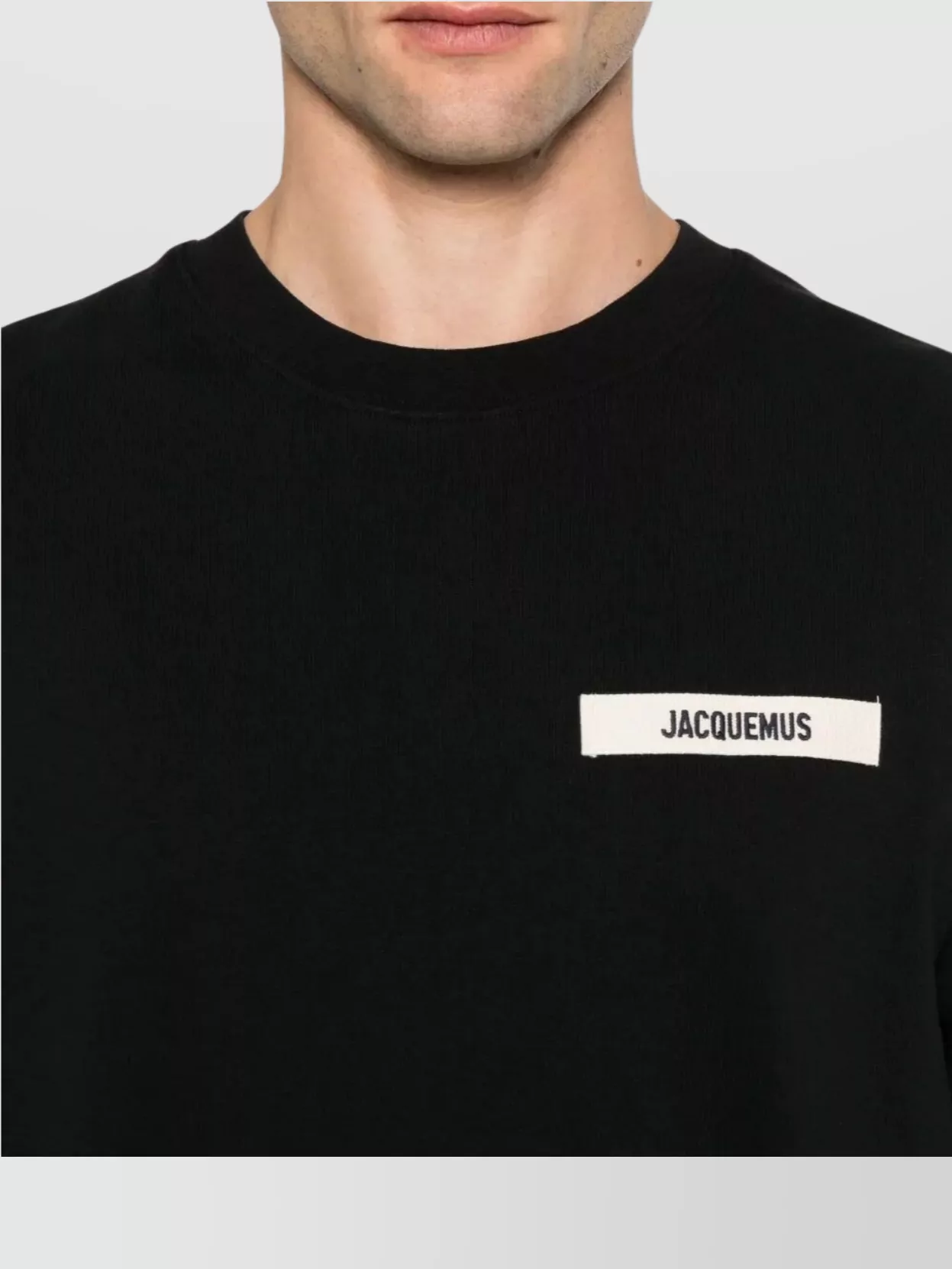 Jacquemus Grosgrain Crewneck T-Shirt Short Sleeves