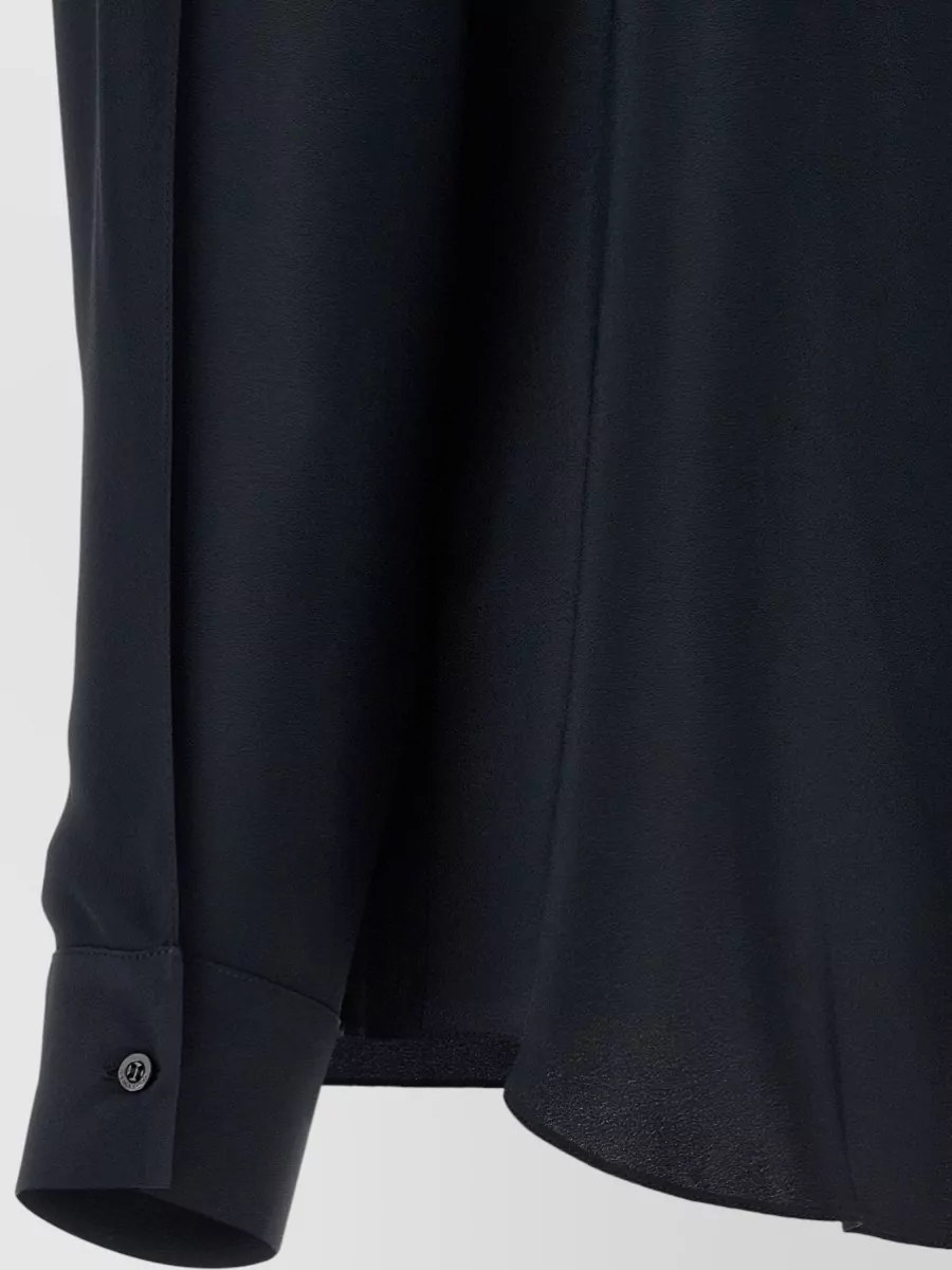 Fabiana Filippi Shirt Collar And Draped Front Detail