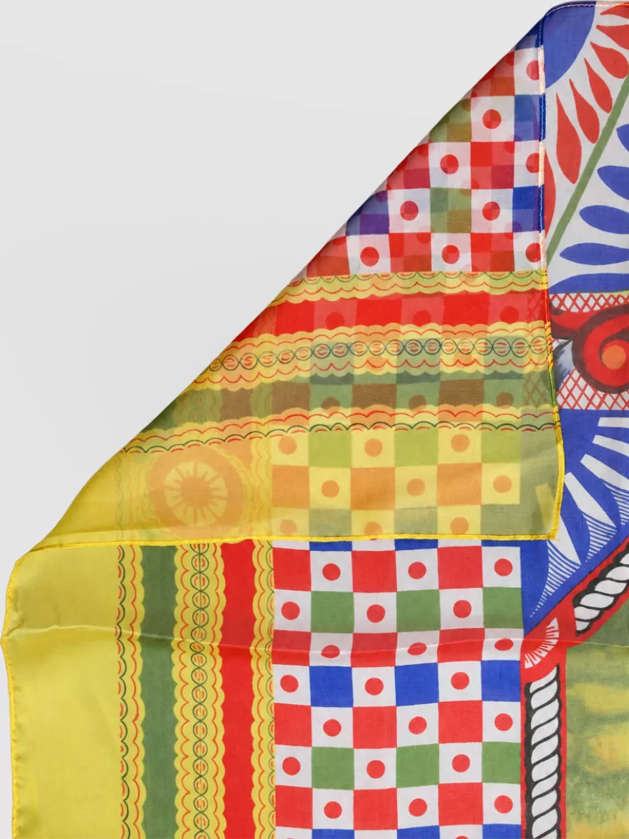Dolce&Gabbana Silk Carretto Print Scarf