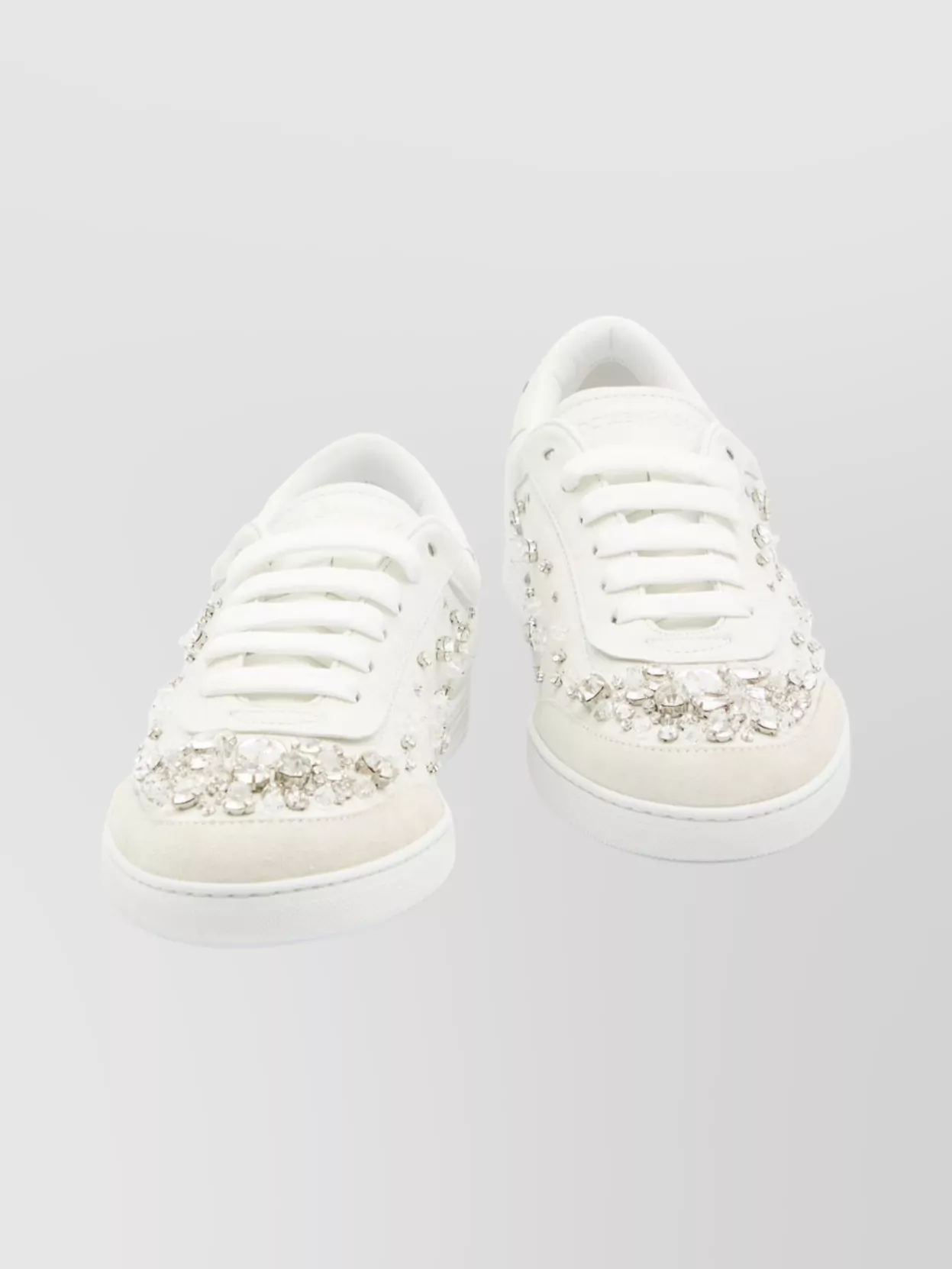 Dolce & Gabbana Sneakers Embellished With Rhinestones In Multi