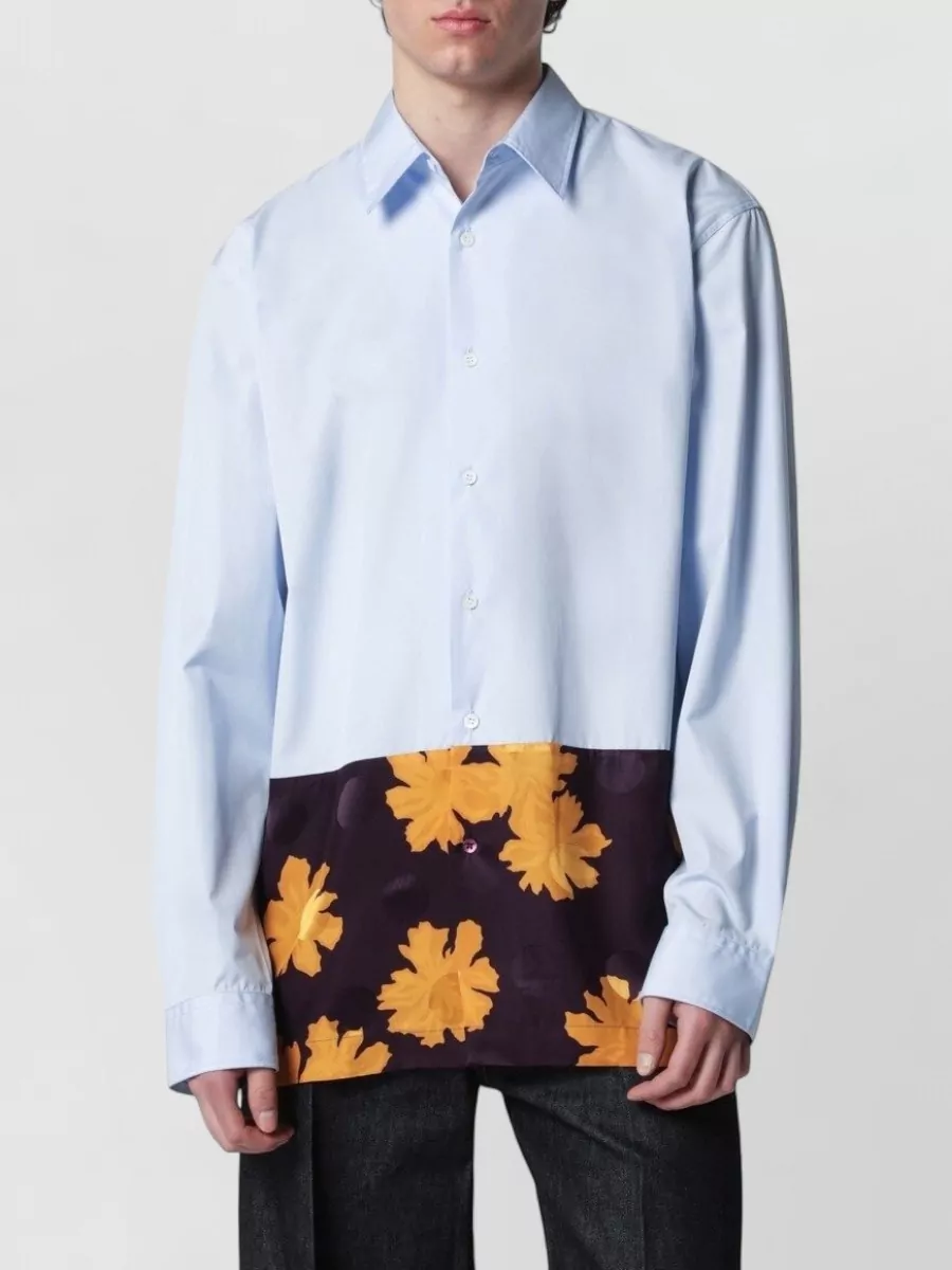 Dries Van Noten floral insert shirt