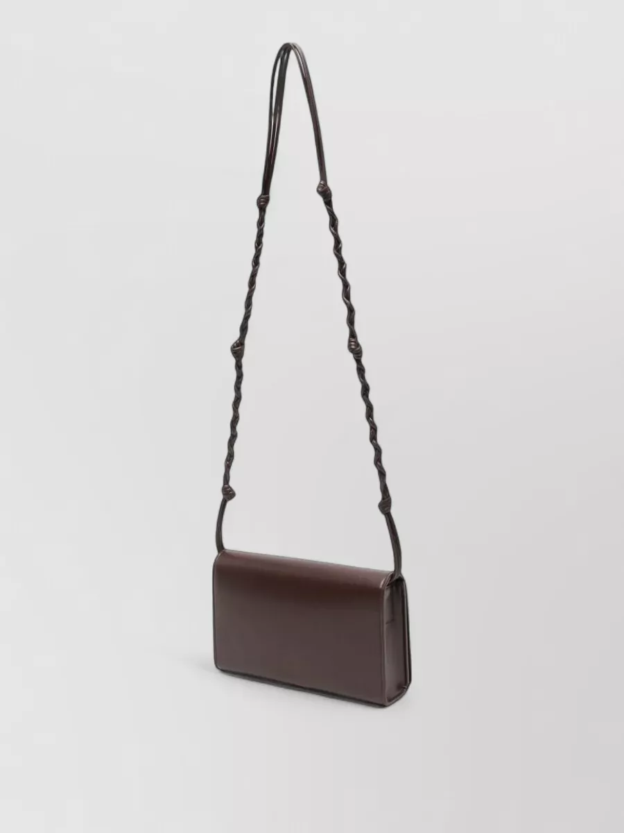 Jil Sander tangle calf leather cross-body bag