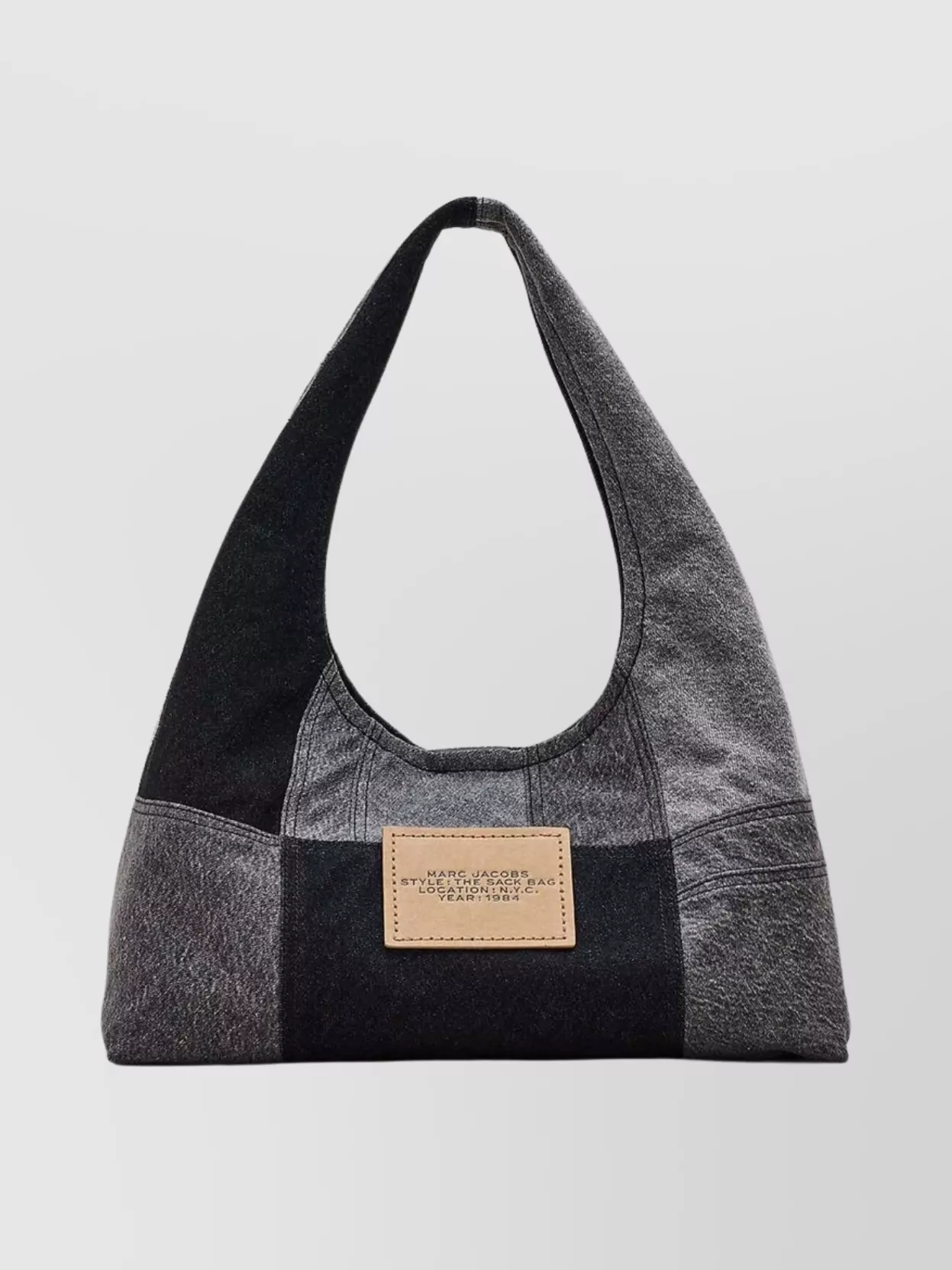 Marc Jacobs Patchwork Cotton Shoulder Bag With Top Handle