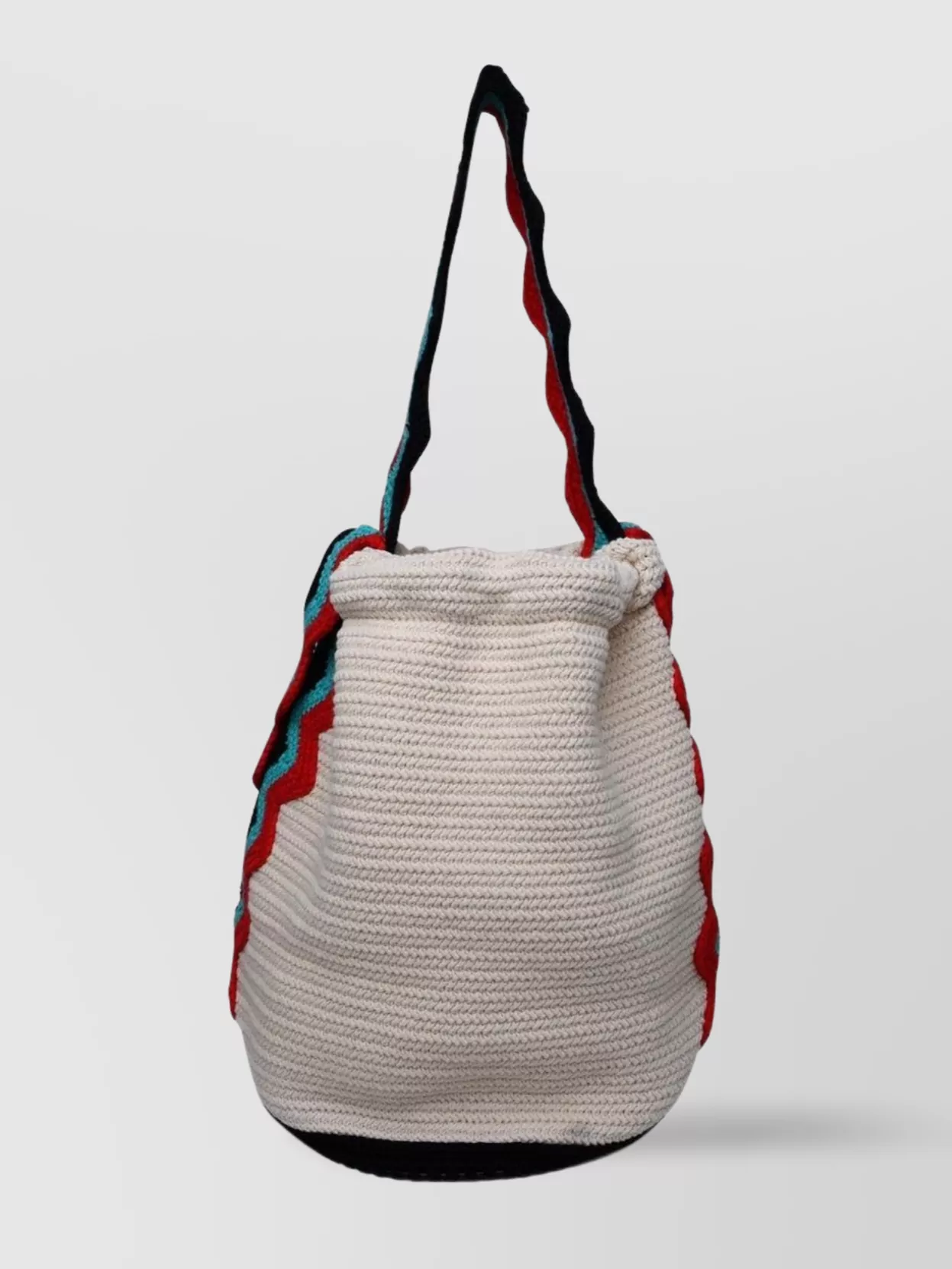 Shop Jil Sander Fabric Shoulder Bag Contrast Trim