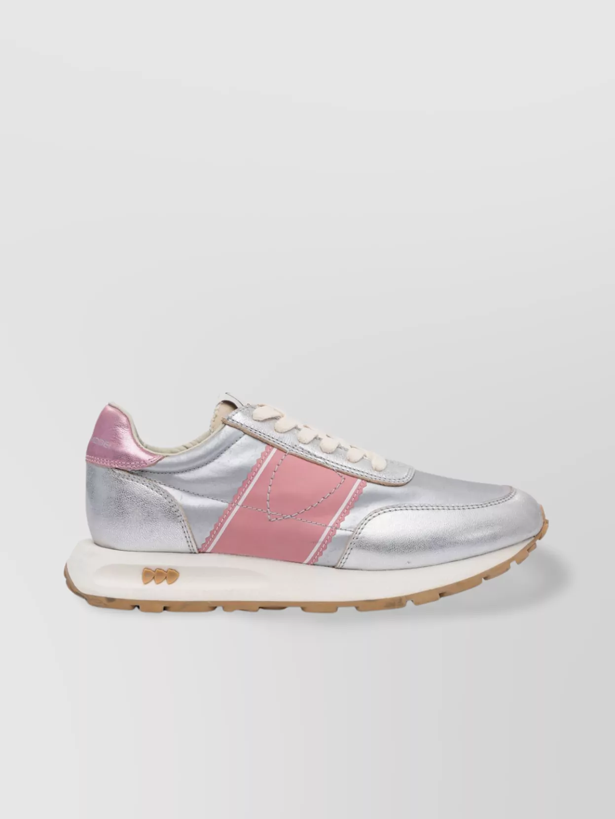 Philippe Model Metallic Rubber Sole Sneakers Slip-On